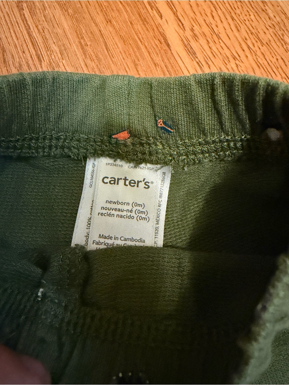 Carter's Baby Boy 2 Piece Camping Set Henley Bodysuit Pants Newborn - Picture 7 of 8